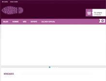 Tablet Screenshot of calzadosforte.com